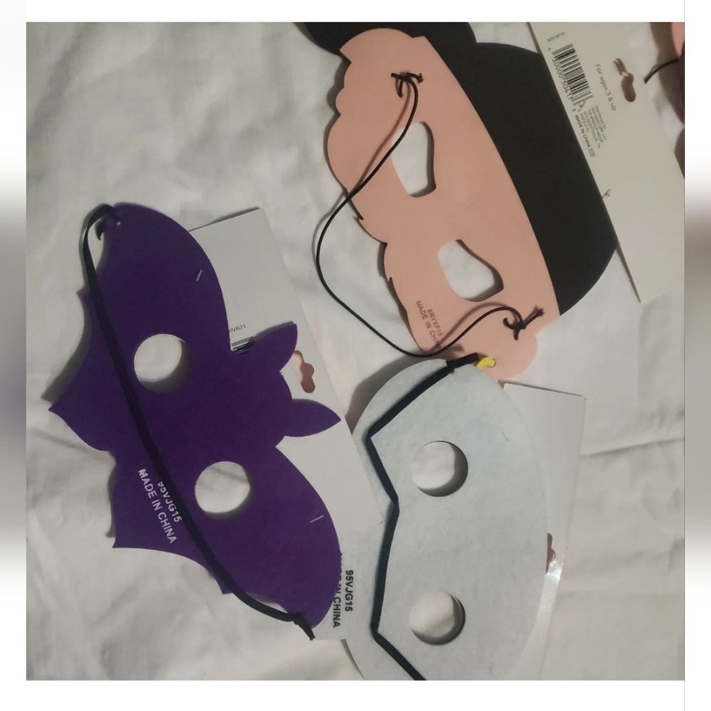 : * 15 Felt & foam eye Masks Girls Boys Cosplay Masquerade Party favor Halloween - Picture 11 of 11